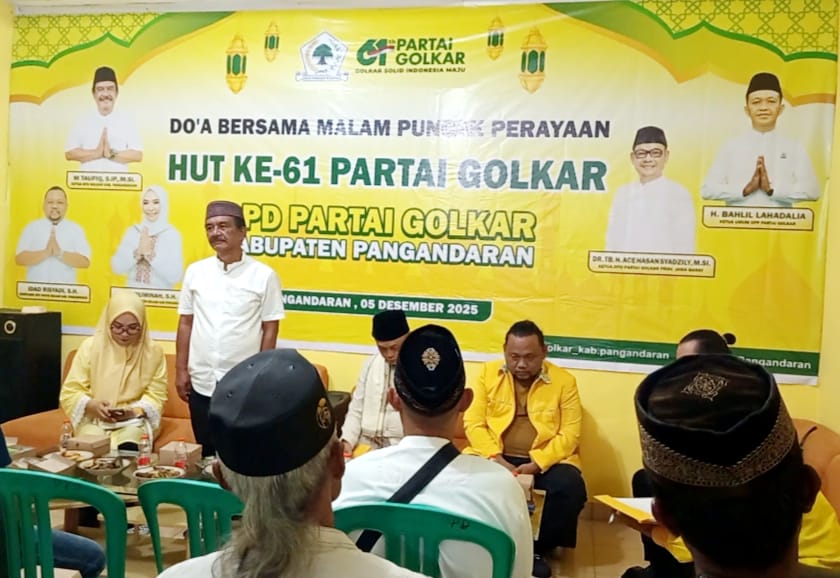 DPD Golkar Pangandaran Gelar Doa Bersama Puncaki Perayaan HUT ke-61, Perkuat Konsolidasi dan Semangat Kekaryaan