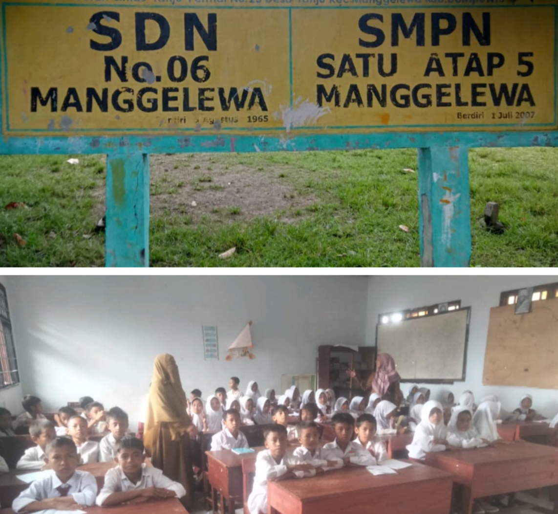 Keterbatasan Ruang Belajar, SDN 06 Manggelewa Harap Dukungan Pemerintah Tingkatkan Mutu Pendidikan
