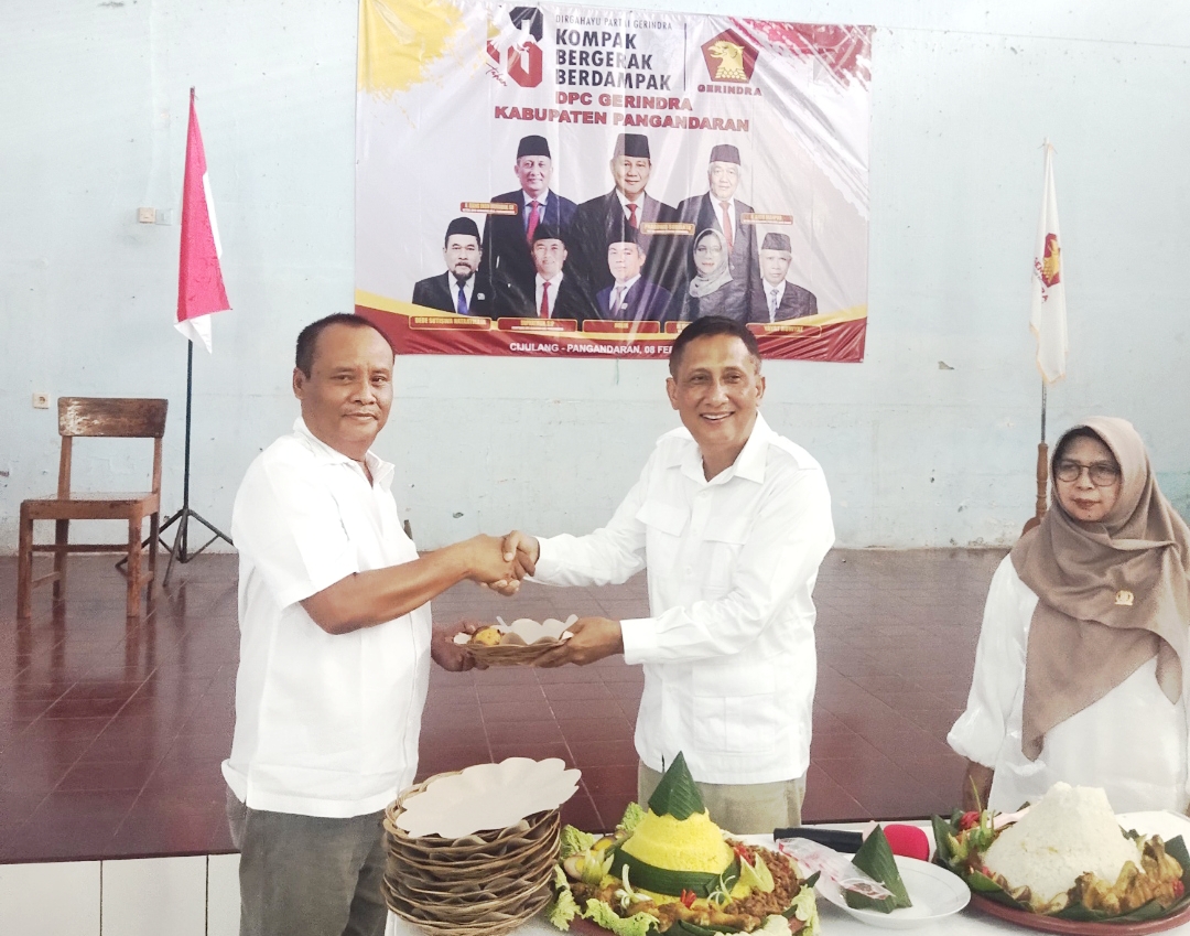 Gerindra Pangandaran Gelar Tasyakuran dan Bakti Sosial, Perkuat Soliditas Partai