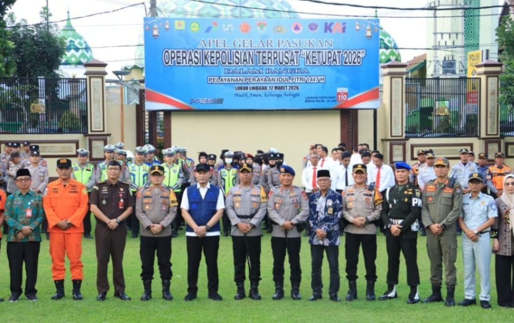 Apel Operasi Ketupat 2026 Digelar, Polres Lubuk Linggau Siapkan Empat Pos Pengamanan Mudik