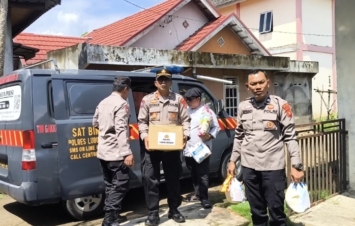 Polres Lubuk Linggau Salurkan Bantuan untuk Ojol Korban Kecelakaan, Wujud Kepedulian Polri
