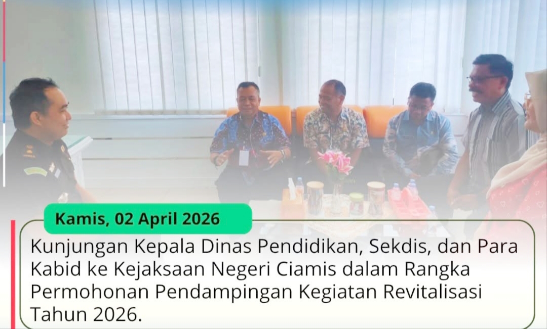 Kadis Pendidikan Pangandaran Kunjungi Kejari Ciamis, Ajukan Pendampingan Revitalisasi 2026