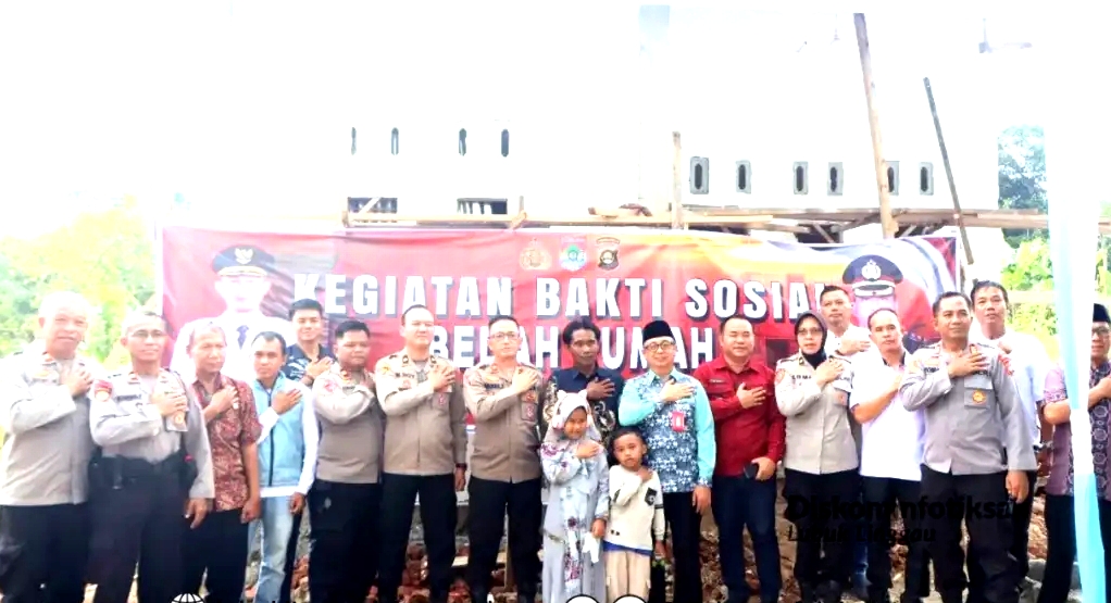 Polres Lubuk Linggau Bedah Rumah Warga, Sinergi Pemerintah dan Polisi Tingkatkan Kesejahteraan
