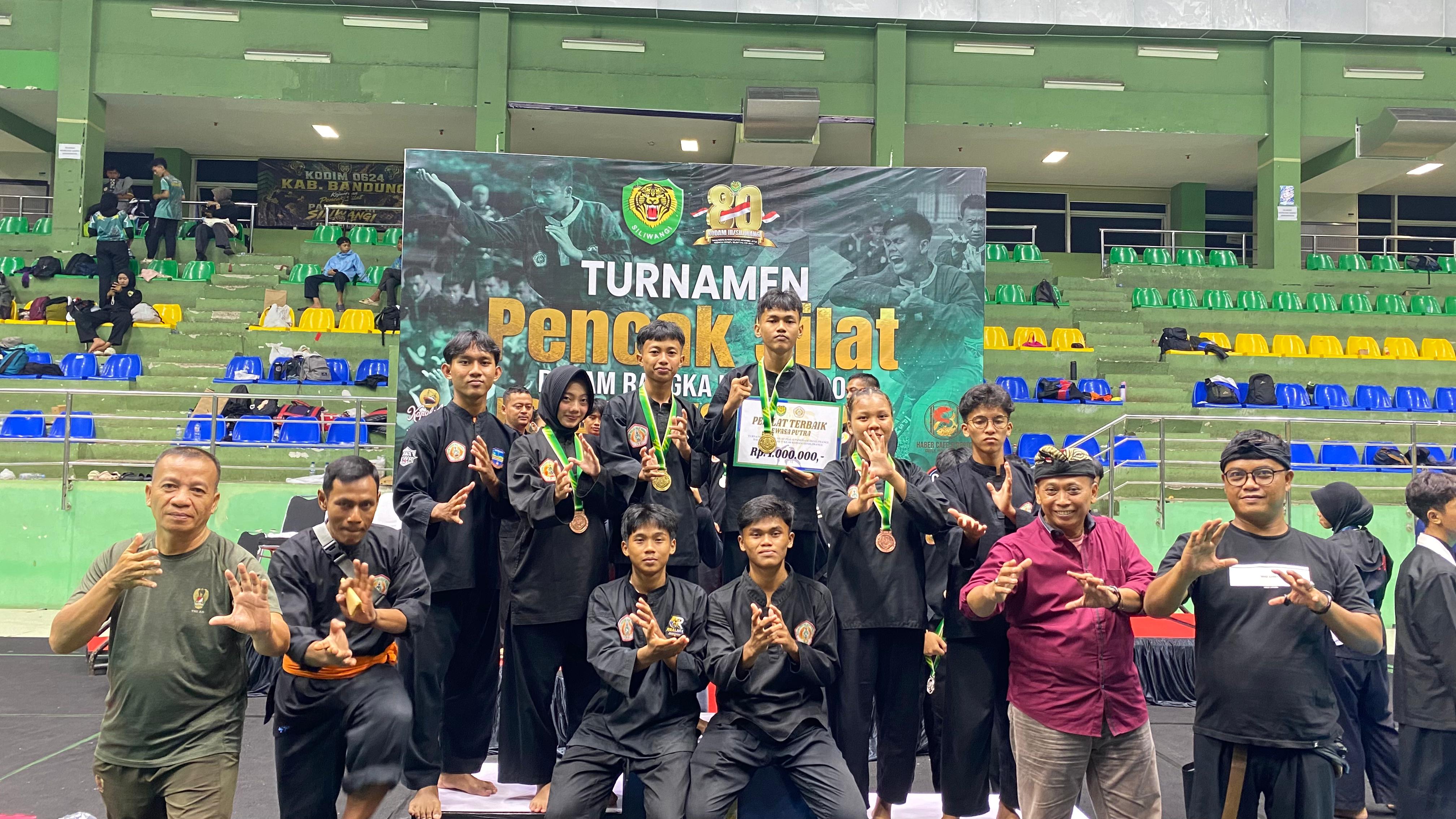 Kontingen Kodim 0625/Pangandaran Borong Prestasi di Kejuaraan Pencak Silat Piala Pangdam III/Siliwangi