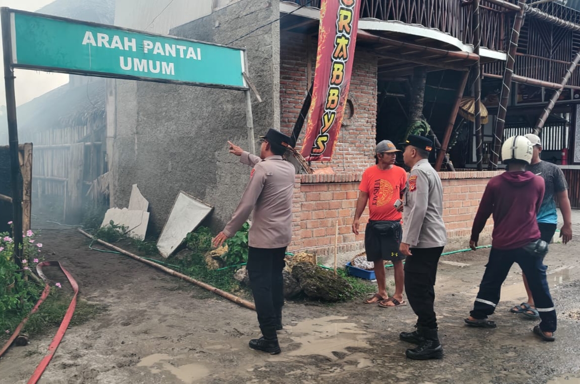Polisi Selidiki Penyebab Kebakaran Resto dan Cafe di Kawasan Wisata Pangandaran