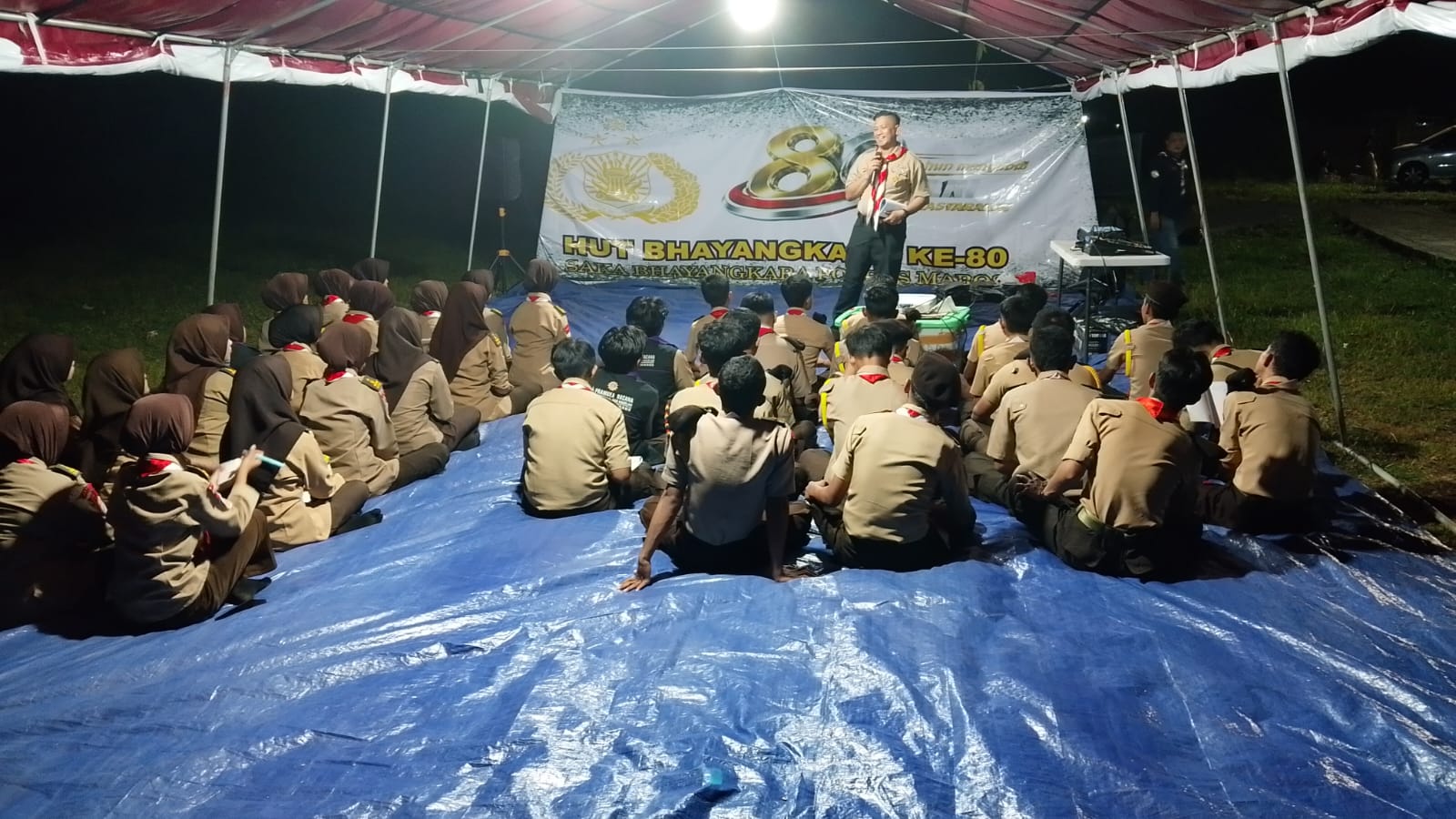 Kasat Binmas Polres Maros Berikan Pembekalan Saka Bhayangkara untuk Perkuat Peran Generasi Muda dalam Harkamtibmas