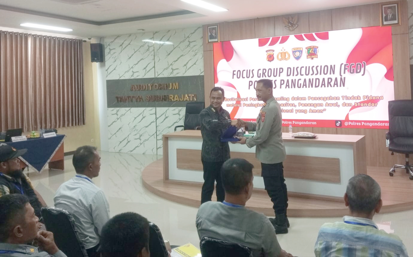 FGD Polres Pangandaran Bahas Revitalisasi Satkamling untuk Perkuat Pencegahan Tindak Pidana