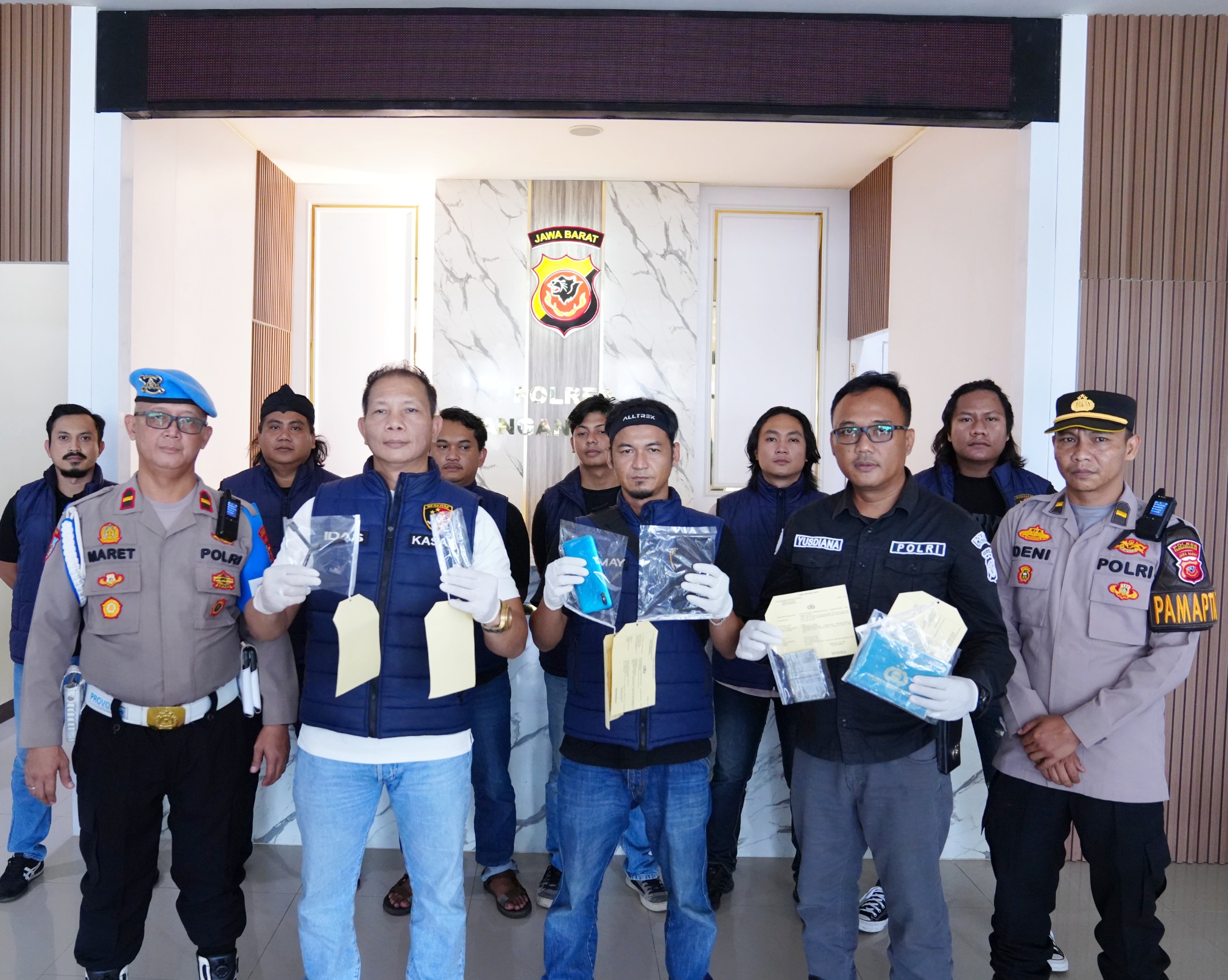 Satreskrim Polres Pangandaran Ringkus Komplotan Curanmor, Tiga Tersangka Diamankan