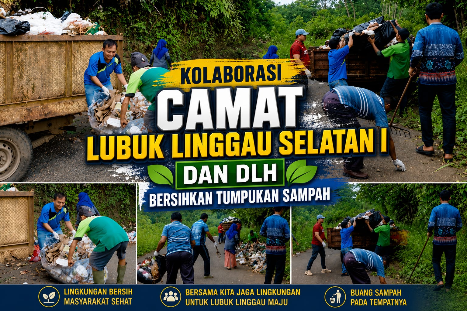 Camat Lubuk Linggau Selatan I Gandeng DLH Tertibkan Tumpukan Sampah Liar di Perumnas Rahma