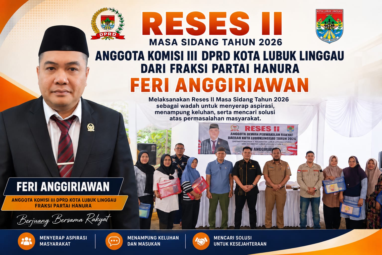 Reses DPRD Lubuk Linggau, Feri Anggriawan Prioritaskan Aspirasi Infrastruktur dan Layanan Masyarakat