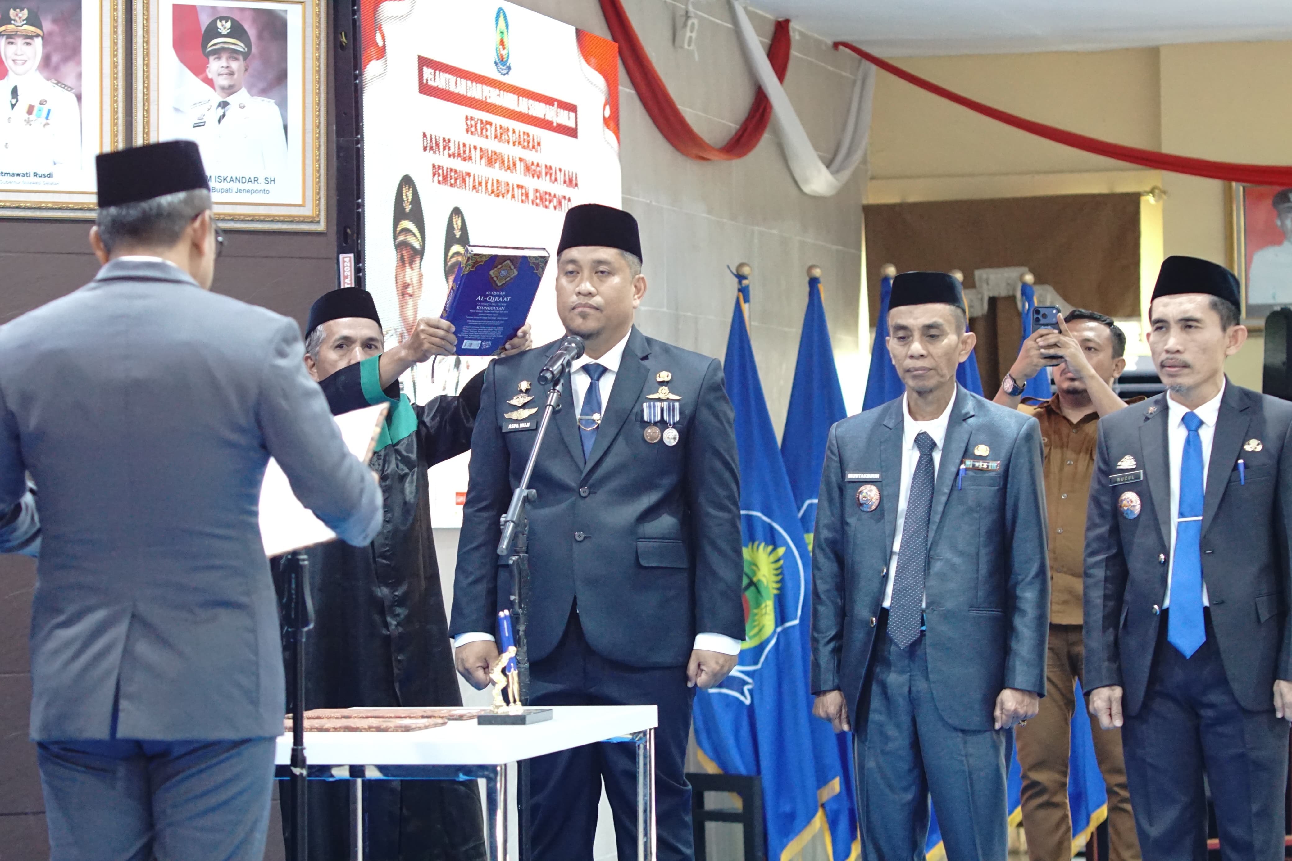 Mustabirin Resmi Dilantik sebagai Kepala BKAD Jeneponto, Tekankan Pelayanan Keuangan Prima