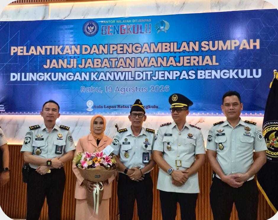 Dari Muara Beliti ke Bengkulu, Pejabat Lapas Resmi Emban Tugas Baru sebagai Kepala Rutan