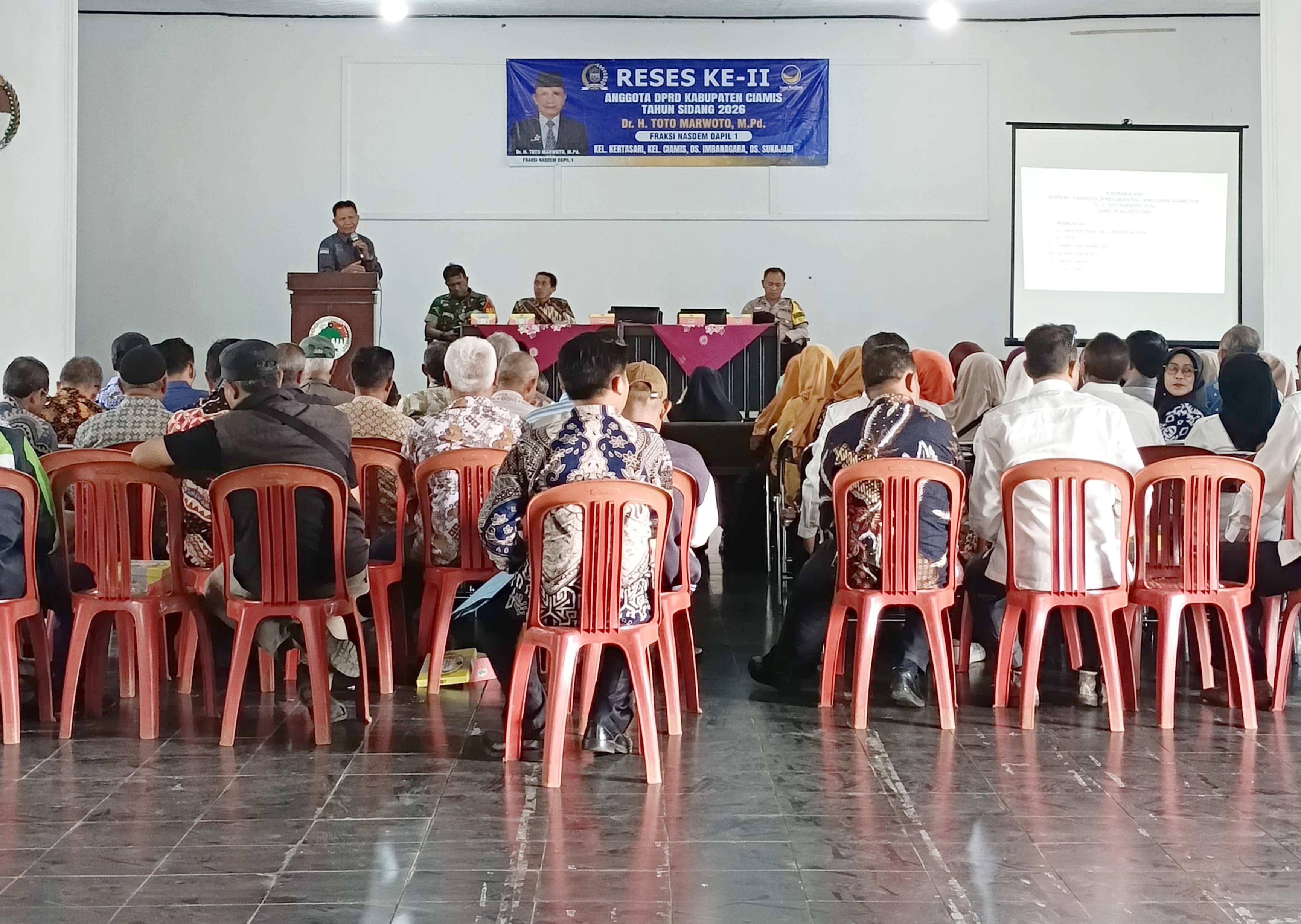 Reses ke-II DPRD Ciamis, Toto Marwoto Siap Serap Aspirasi Warga Dapil 1