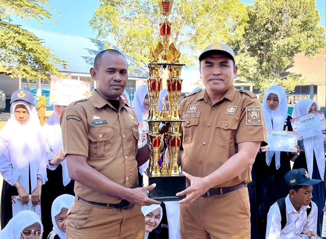 SMPN 1 Rumbia Raih Juara 2 Gerak Jalan Indah HUT RI ke-81 Tingkat Kabupaten Jeneponto