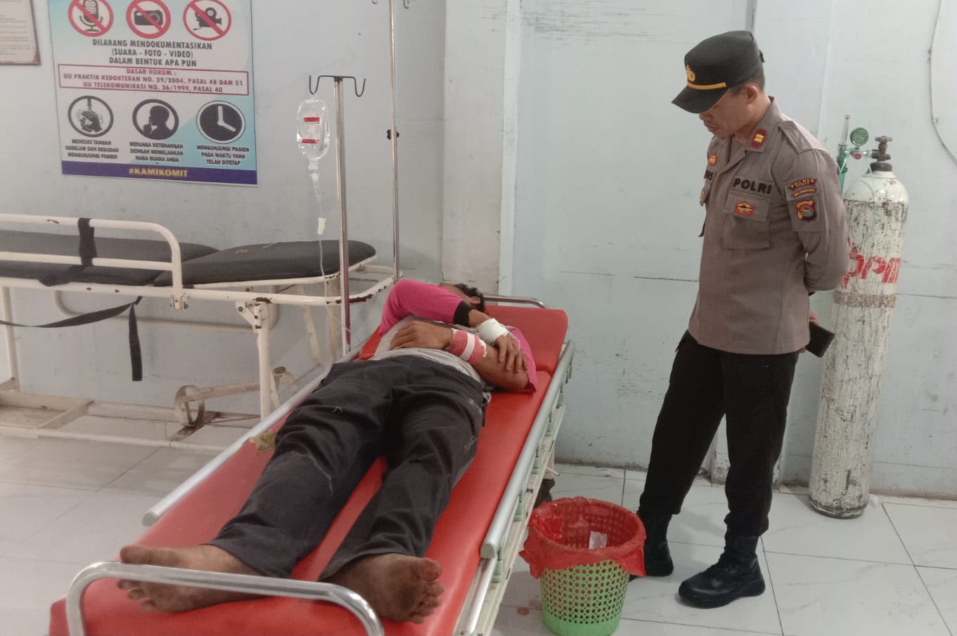 Polsek Kempo Amankan Terduga Pelaku Pembacokan di Desa Ta’a, Parang Disita sebagai Barang Bukti