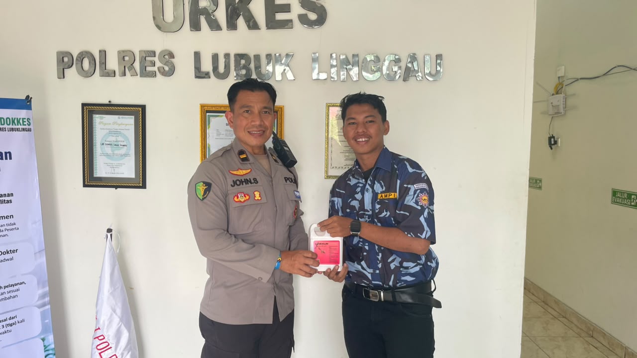 Dukung Pencegahan DBD, AMPI Lubuk Linggau Salurkan Obat Fogging ke Sidokkes Polres