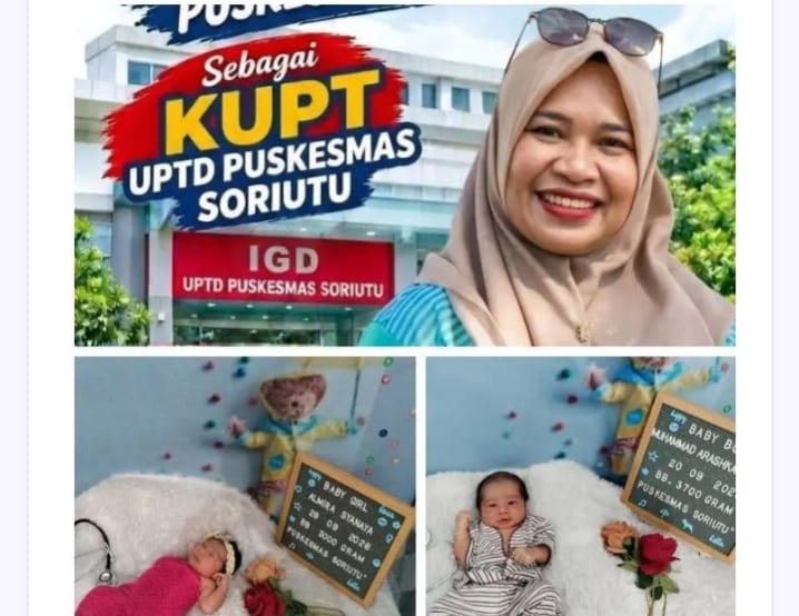 Lahir di Puskesmas Soriutu, Bayi Langsung Dibantu Urus Akta Kelahiran Gratis