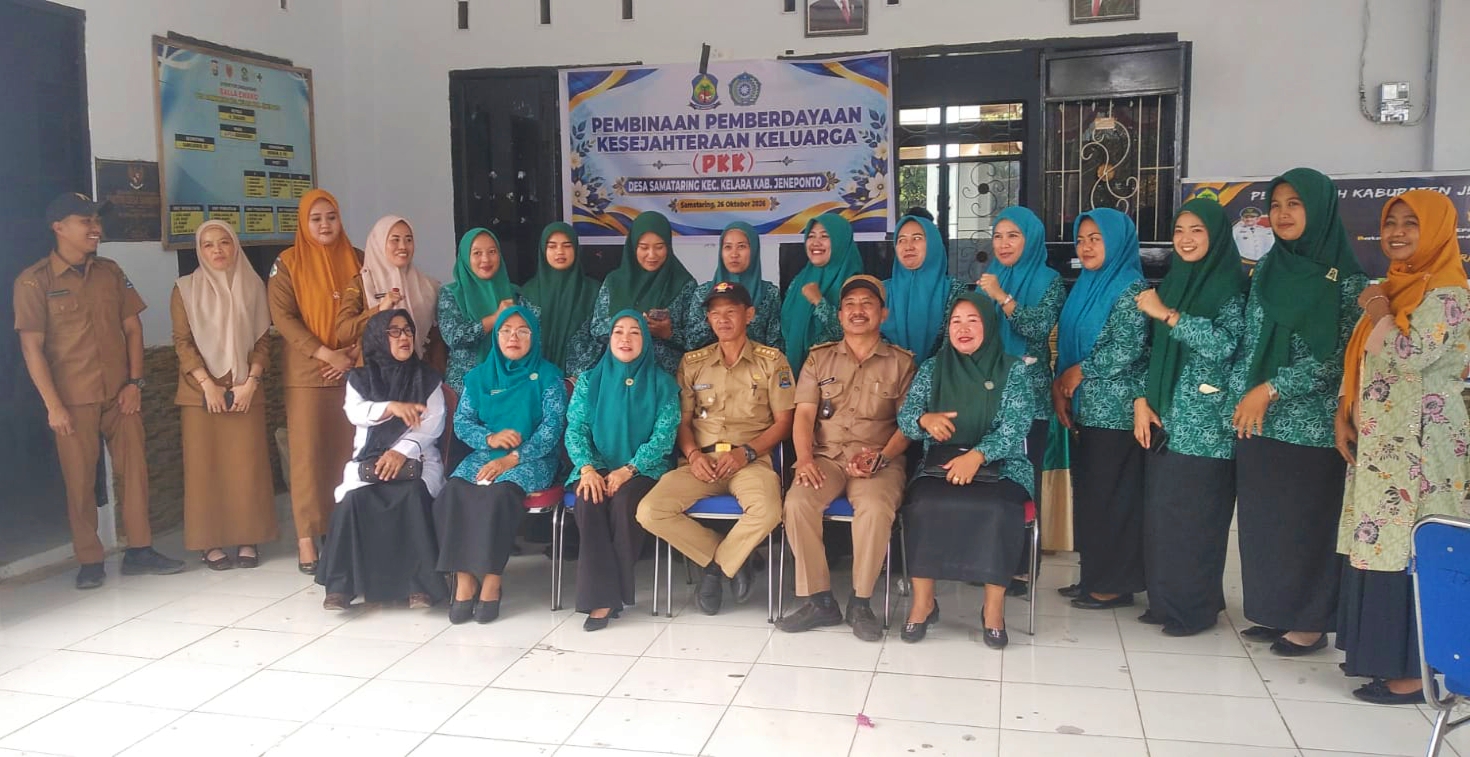 Pembinaan PKK Desa Samataring Digelar, Perkuat Sinergi Menuju Jeneponto Bahagia